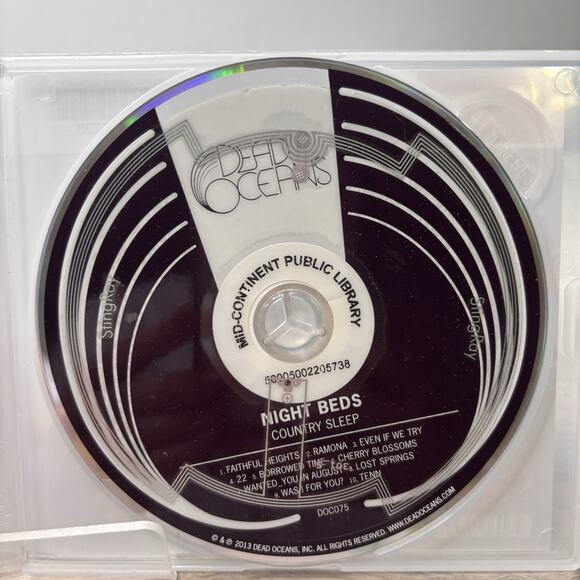 Night Beds – Country Sleep CD – 2013 Indie Folk Alt-Americana – Ex-Library – Out - Picture 4 of 5